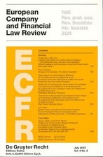 European Company and Financial Law Review (ECFR)  Vol. 4, No. 2, 2007. Hirte, He Company Recht price