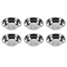 6Pcs Reusable Stainless Steel Sauce Dish Appetizer Plates for Home Use Silver Sauce price