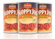 3 CANS Del Monte Original Sloppy Joe Sauce 14.5 oz Hamburger Manwich Sauce price