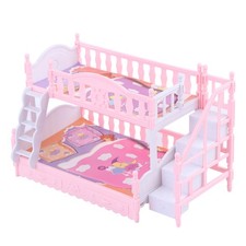 Doll Toy Furniture European Style Bunk Bed Double Bunk Bed Girl Birthday Toy Bunk Bed price