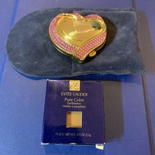 Estee Lauder "Pink Ribbon Heart" Mirror With Powder  + Eyeshadow Amber Metallic Eyeshadow price