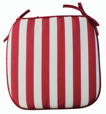 39cm Pink & White Striped Square Polyester Garden Chair Cushion Tuinkussen price