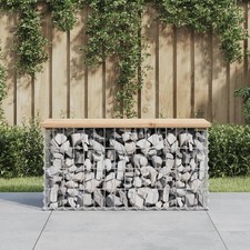 Garden Bench Gabion Design 83x31.5x42 cm Solid Wood Pine Tuin Bench price