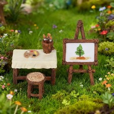 Miniature Fairy Garden Accessories, Outdoor Decor, Furniture & House Items Tuin Bench price
