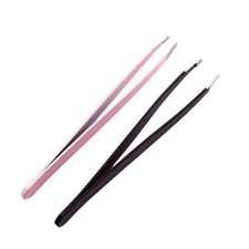 2pcs Stainless Steel Slanted Eyebrow Tweezers Tools Tweezers price