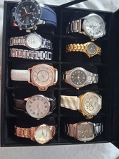 10 Watches All Work Sold Together Mens And Womens Come With Case Pulsars... Wristwatches price