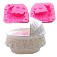 3D Baby Bed Silicone Baking Tool Sugarcraft Chocolate Fondant Mold Cake Mould Baby Bed price