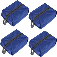 Washable Shoe Bags for Travel, 4 Pack Blue, Nylon and Oxford Fabric, Zipper Clos Heren slippers en sandalen price