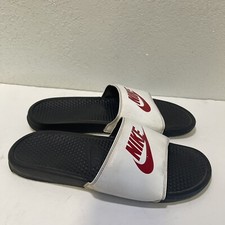 Nike Benassi JDI Slide White and Red Size mens 14 Slippers Sandals Heren slippers en sandalen price
