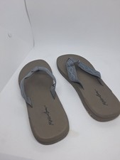 Maui And Sons Mens Flip Flops Sandals Size 8 Gray Blue  Slippers Beach Casual Heren slippers en sandalen price