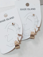 River Island Gold-Tone Hoop & Stud Earring Set - 4 Pairs Everyday earrings! Goud Oorbellen price