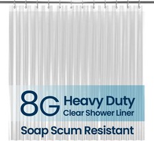 LiBa Bathroom Shower Curtain Waterproof 72"W x 72"L (Pack of 1), 1a. 8g-clear Douche / Badkamer Gordijn price