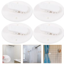4 Pcs Bathroom Curtain Clip Windproof Shower Clips Self Adhesive Douche / Badkamer Gordijn price