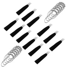 12pcs Tassel Rollerball Bathroom Curtain Rings Home Shower Curtain Rings Douche / Badkamer Gordijn price
