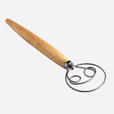 1pc Danish Dough Whisk Stainless Steel Bread Dough Mixer Plastic Handle Tool Dough Mixer price