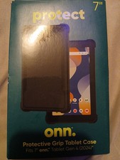 ONN Protective Grip Tablet Case for 7" Tablet Gen 4 2024, Black, Shock Absorbing Tablet hoes price