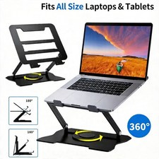 360° All Metal Portable Laptop Tablet Stand Riser Adjustable Holder For Desk Laptop Stand price
