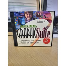 1997 America Online's Graphic Suite AOL Exclusive CD-Rom for Windows 3.1 & 95 Grafische & muzieksoftware price