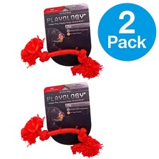 Playology Dri-Tech Rope Dog Toy - All-Natural Beef Scent, Small, Red (2 Pack) Tech Speelgoed price