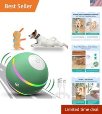 High-Tech Interactive Dog Ball with Rechargeable Battery & Multi-Color Lights Tech Speelgoed price