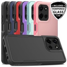 Phone Case Heavy-Duty Tough Dual Layer Cover+Tempered Glass For Moto G Play 2026 Telefoon hoes price