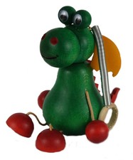 Houten draak Wawel op veer hanger decoratie kinderspeelgoed Kinderspeelgoed price