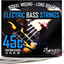 Electric Bass Guitar Strings Set Nickel Wound Custom Light 45 105 Jazz - ADAGIO Bass Guitar price