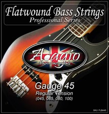 FLATWOUND Bass Guitar Strings Set 45 100 Nickel Wound Fretless & Jazz ADAGIO PRO Bass Guitar price