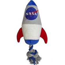 Pets First NASA Rocket Ship Shaped Toy with Rope for Dogs & Cats Interactive Toy Speelgoed Ship price