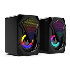 Computer Speakers 2* 3W Gaming   Speaker RGB with Enhanced Stereo Bass Gaming luidspreker price