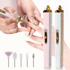USB Rechargeable Electric Manicure Pedicure Nail Drill Set Reversible with Lamp Manicure & Pedicure Set price