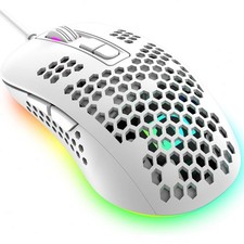 383 Wired Gaming Mouse RGB DPI 2400 for Win10 XP Xbox PS4 PS5 Mac HP Acer White Wired muis price