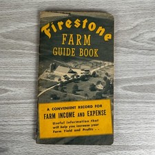 Vtg Notebook 1946 Firestone Farm Guide Book Income Expense Records USED WRITING Used Laptop & Notitieboek price