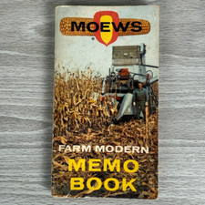 Vtg Notebook 1963 MOEWS Farm Modern Memo Ag Mini Booklet USED w/ WRITING Used Laptop & Notitieboek price