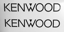 2 Decals For KENWOOD audio car speakers stereo Amplifiers 6.5"x1" Stereo Amplifiers price