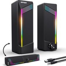 Computer Speakers, 2 in 1 PC Speaker , Gaming Speakers for Black Gaming luidspreker price