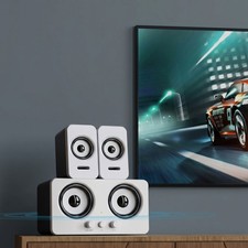 USB Powered Gaming Computer Speaker System Wired 3.5mm Audio Bass/Treble Control Gaming luidspreker price