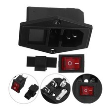 2 Sets of Convenient Socket with Built-In On/Off Switch Red Indicator Light Inbouw Sets price