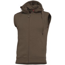 Pentagon Thespis Trui Vest Heren Mouwloos Hoodie Laag Jas Terra Brown Heren trui & vest & gebreide kleding price