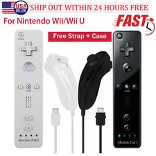Motion Plus Wii Remote Controller and Nunchuck for Wii/Wii U Console Video Games PlayStation Controller en Accessoires price