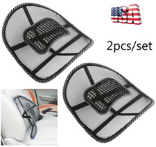 2x Car Seat Chair Cushion Mesh Lumbar Back Brace Massage Pad Support Home Office Massage Stoel price