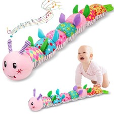 Baby Toys 0-12 Months, Caterpillar Musical Plush Stuffed Toy for Infant, pink Baby Playpen & Cribs price