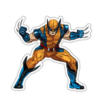 7x7cm 6pcs Wolverine Vinyl Stickers Laptop Mobile Phone Books Waterproof Laptop Accessoires price