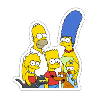 8x7cm 6pcs The Simpsons Vinyl Stickers Laptop Mobile Phone Books Waterproof Laptop Accessoires price