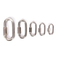 Stainless Steel Screw Lock Climbing Gear Carabiner Quick Links Safety Snap Climbing uitrusting price