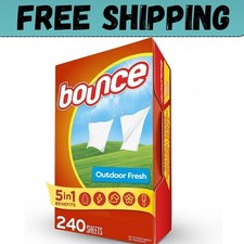 Bounce Dryer Sheets Laundry Fabric Softener Sheets , Outdoor Fresh, 240 Count Fabric Softener price