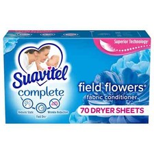 Suavitel Complete Fabric Softener Dryer Sheets, Field Flowers Scent, 70 Count Fabric Softener price