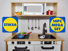 Play Kitchen Vinyl Sticker Set Microwave Oven Dials Dishwasher Suit IKEA Duktig Dishwasher Sticker price