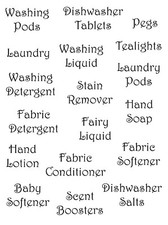 Laundry Sticker - Vinyl Sticker Decals - Ideal For Jars / Boxes / Containers etc Dishwasher Sticker price