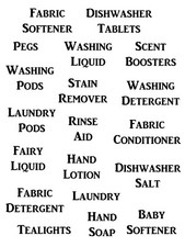 Laundry Decals - Vinyl Sticker Decals - Great For Jars / Boxes / Containers etc Dishwasher Sticker price